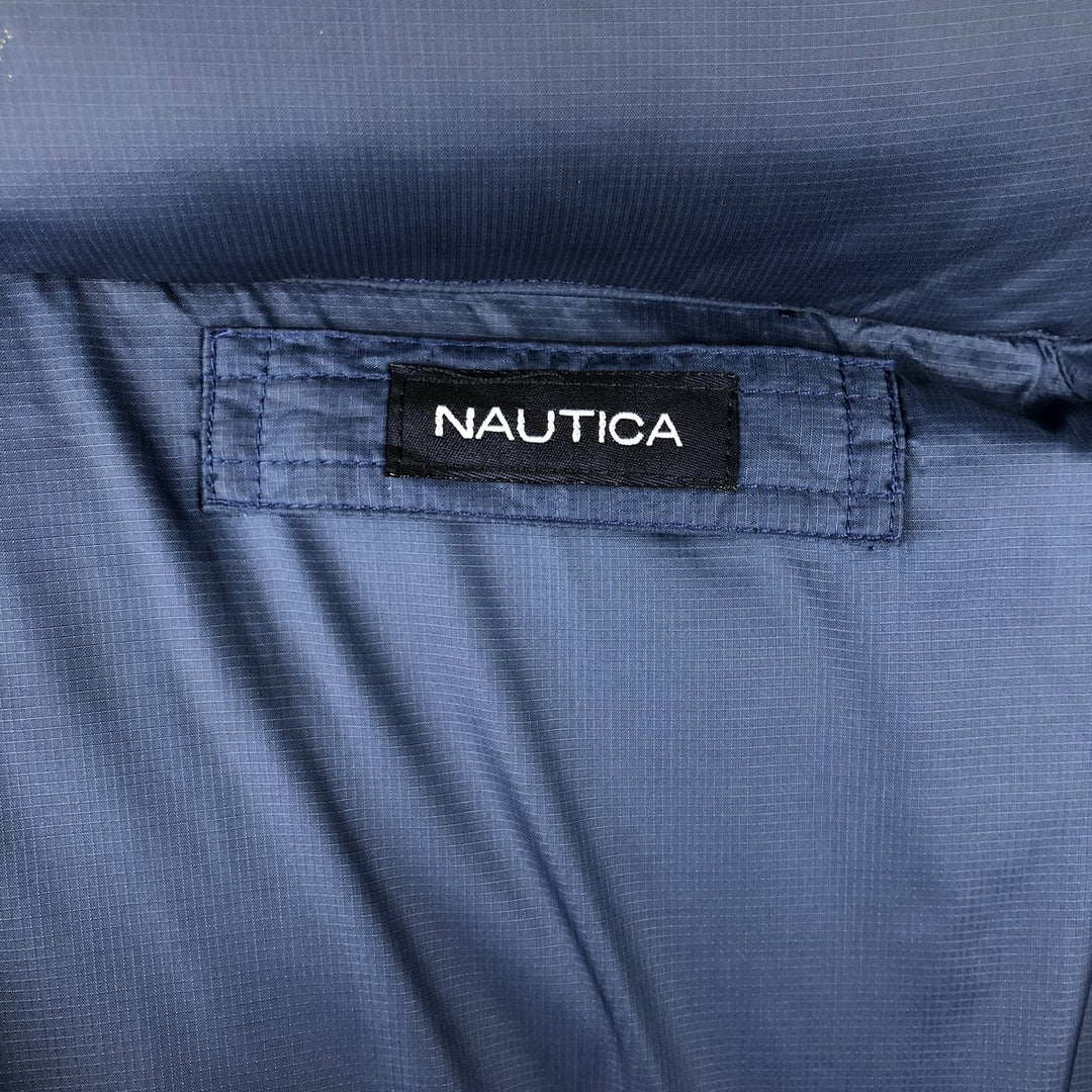 Nautica NS-83 Reversible Down Jacket, Men's Size Medium Nylon black type Vintage Second Hand