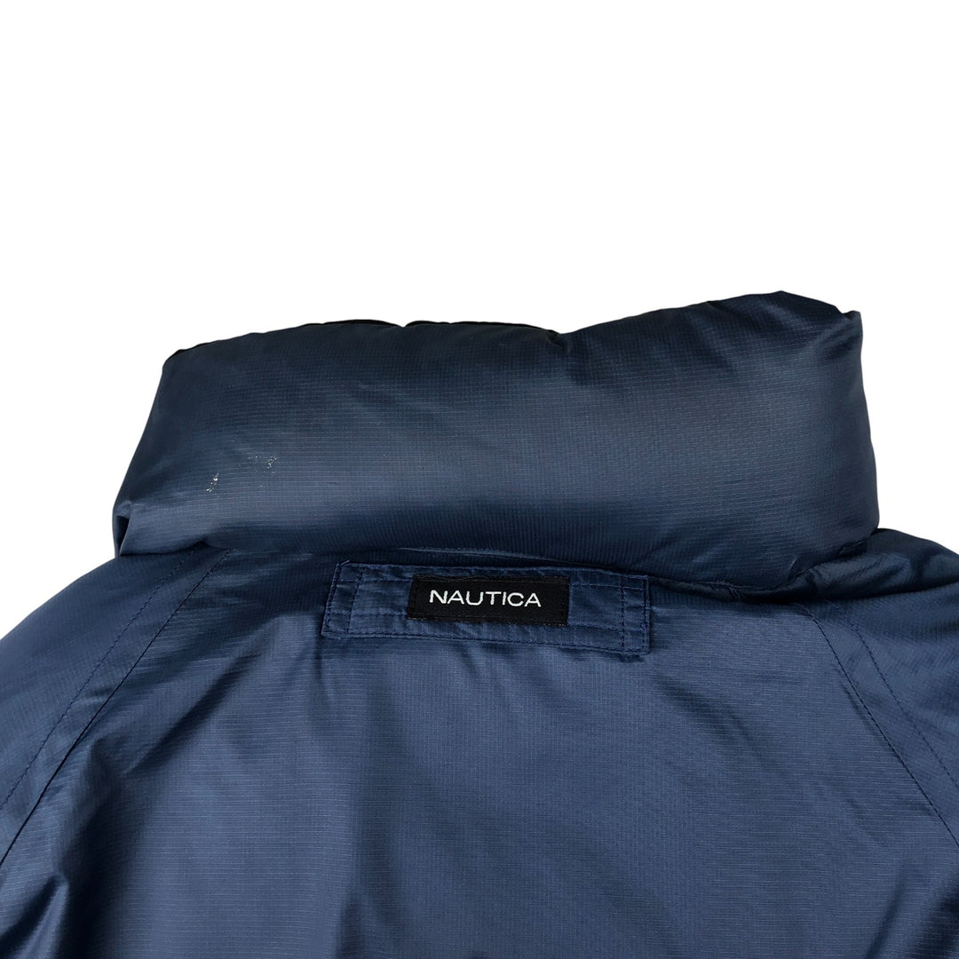 Nautica NS-83 Reversible Down Jacket, Men's Size Medium Nylon black type Vintage Second Hand