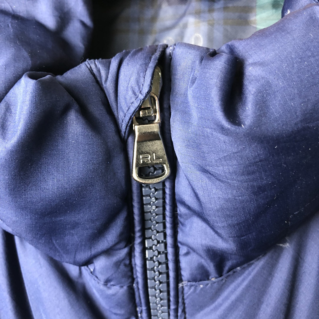 Ralph Lauren POLO RALPH LAUREN down jacket, men's size M polyester Navy blue Vintage Second Hand