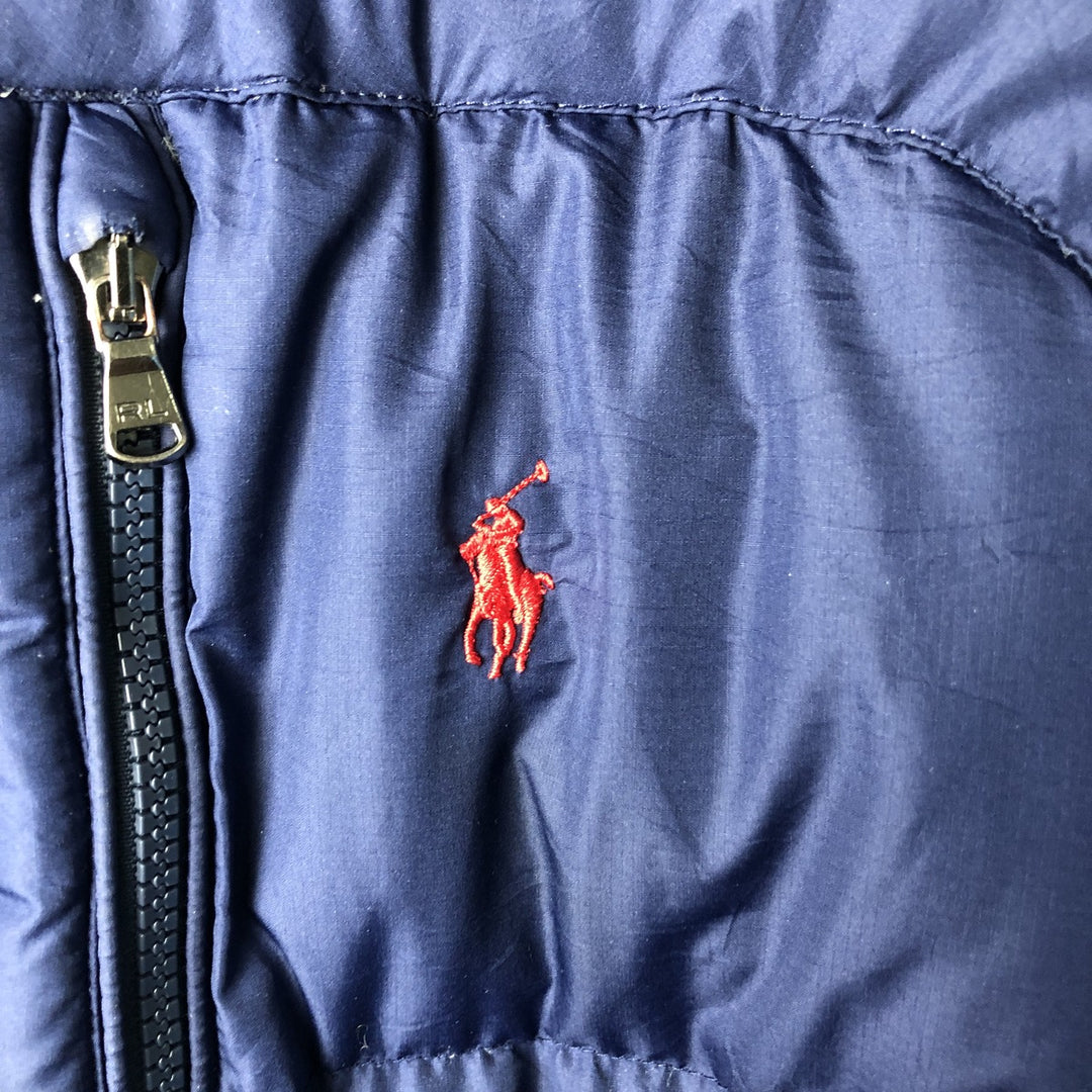 Ralph Lauren POLO RALPH LAUREN down jacket, men's size M polyester Navy blue Vintage Second Hand