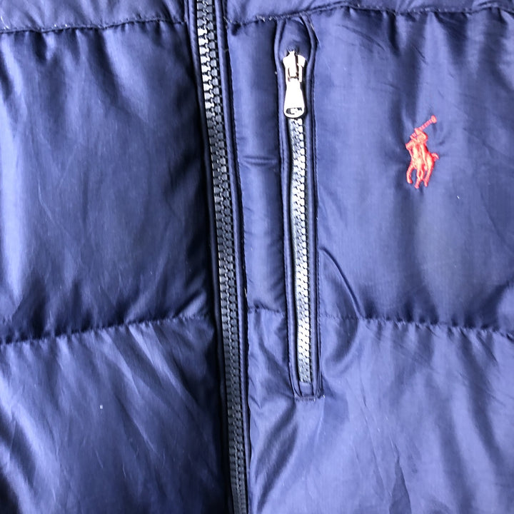 Ralph Lauren POLO RALPH LAUREN down jacket, men's size M polyester Navy blue Vintage Second Hand