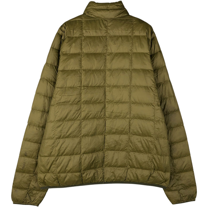REI CO-OP 650 Fill Power Down Jacket, Men's Size L Nylon Khaki type Vintage Second Hand