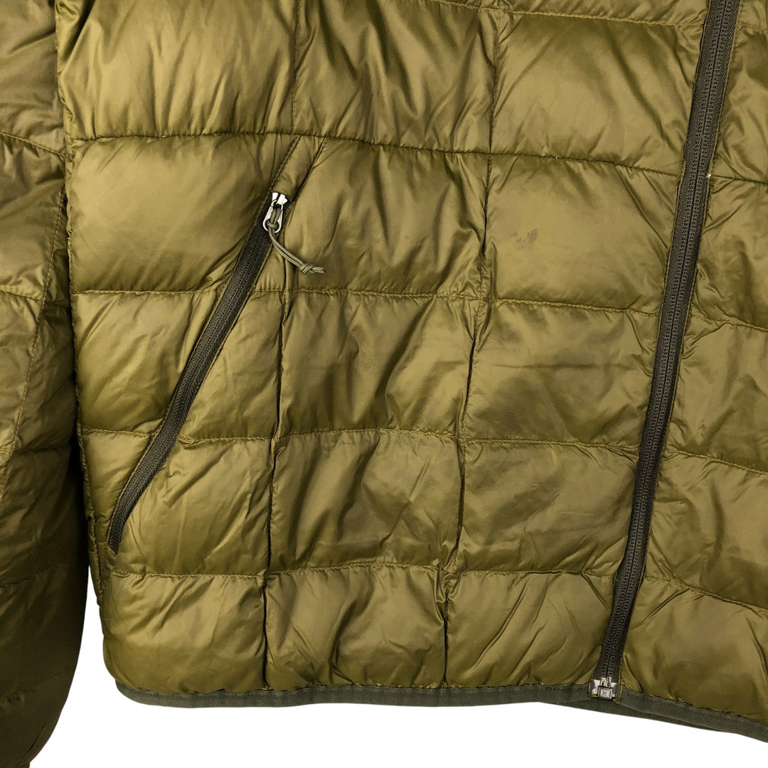 REI CO-OP 650 Fill Power Down Jacket, Men's Size L Nylon Khaki type Vintage Second Hand
