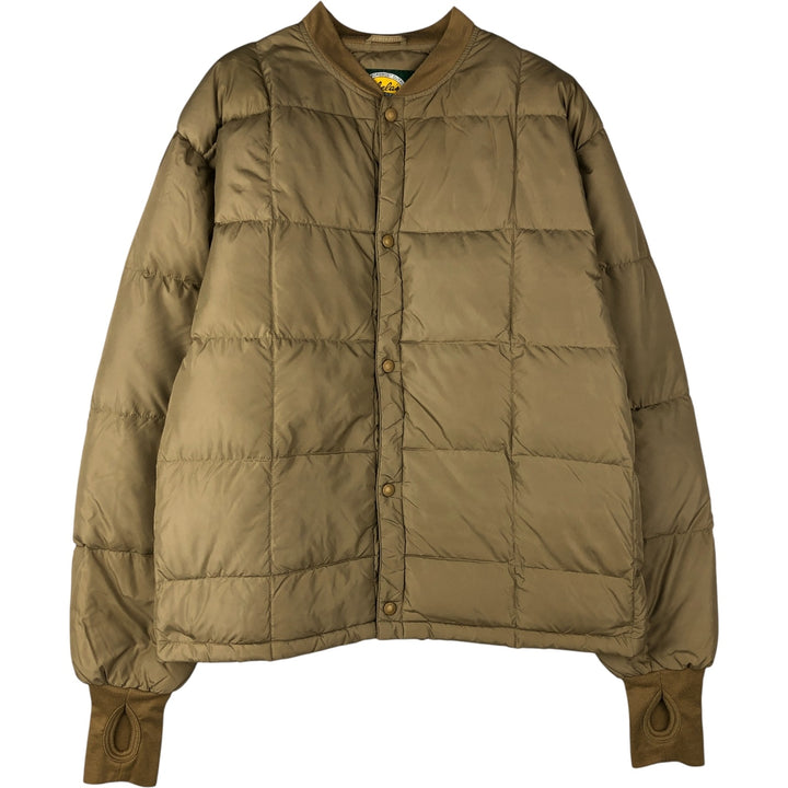 90s-00'S Cabelas Vintage Goose Down Jacket, Men's Size L Nylon Khaki type beige Vintage Second Hand