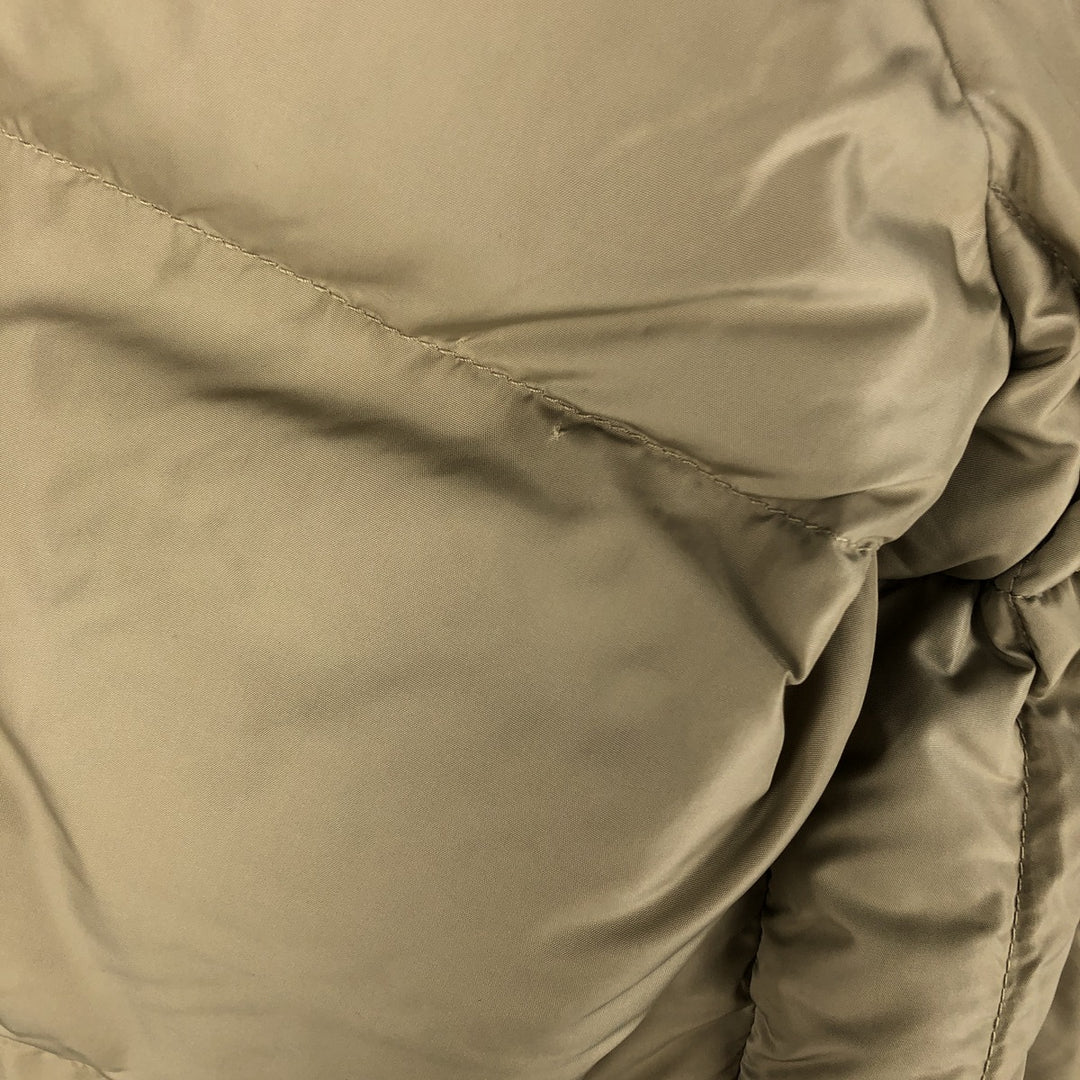 90s-00'S Cabelas Vintage Goose Down Jacket, Men's Size L Nylon Khaki type beige Vintage Second Hand