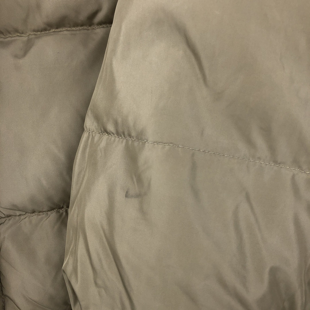 90s-00'S Cabelas Vintage Goose Down Jacket, Men's Size L Nylon Khaki type beige Vintage Second Hand