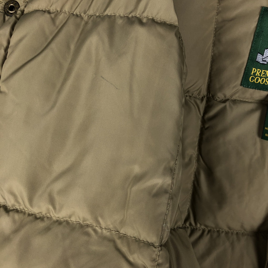 90s-00'S Cabelas Vintage Goose Down Jacket, Men's Size L Nylon Khaki type beige Vintage Second Hand