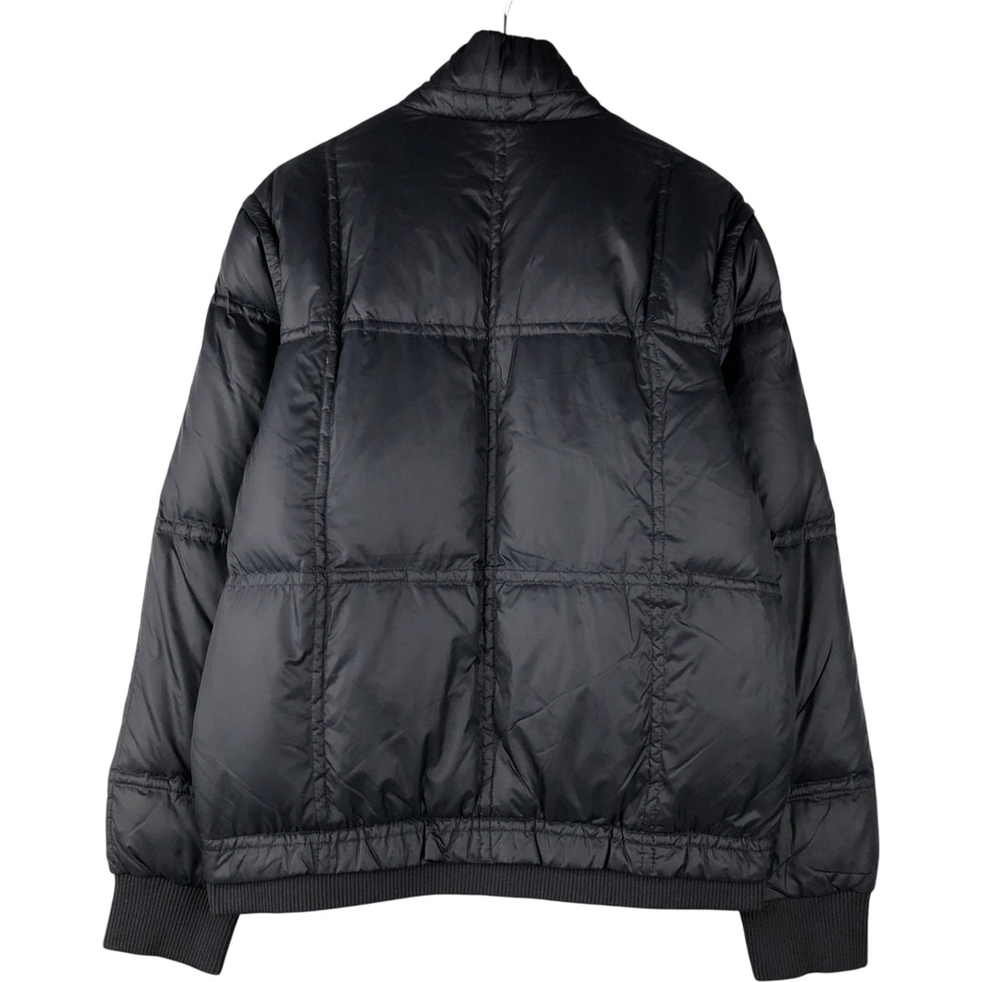 Aquascutum LONDON goose down jacket, men's size L Nylon black type Vintage Second Hand