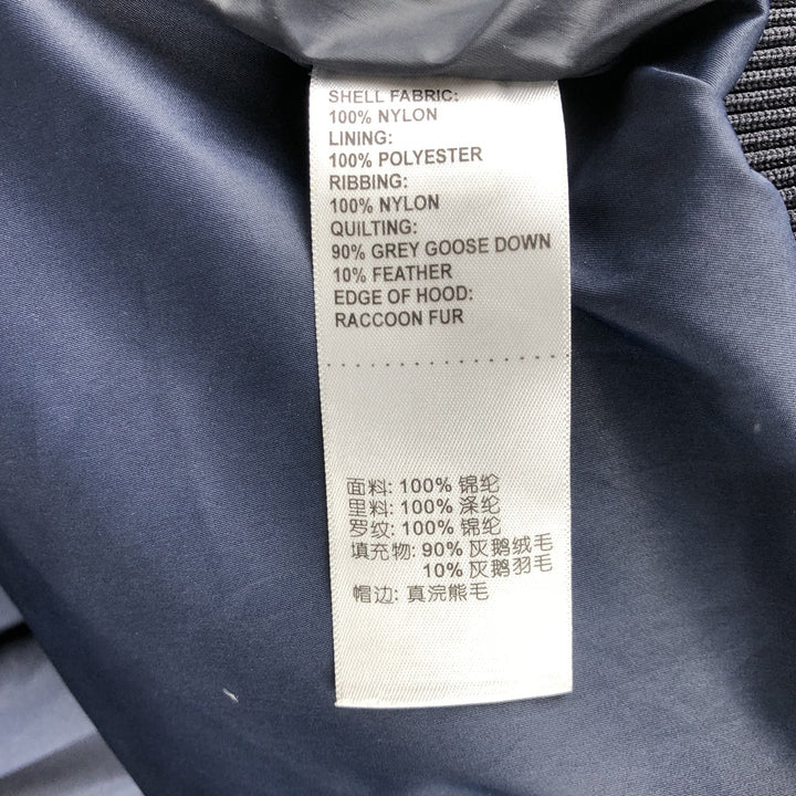 Aquascutum LONDON goose down jacket, men's size L Nylon black type Vintage Second Hand