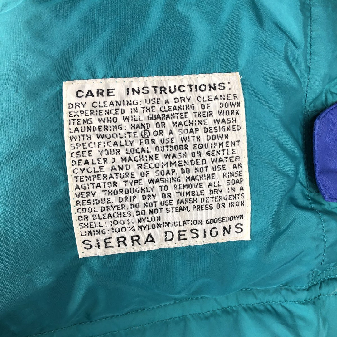 Sierra Designs Goose Down Parka, Men's Size M Nylon blue type Vintage Second Hand