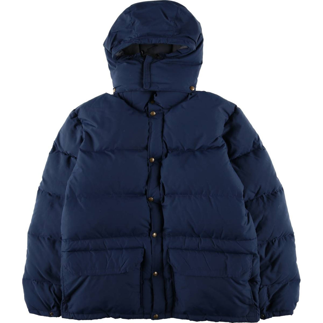 90'S LLBean Down Parka, Made in USA, Men's XL, Vintage Nylon navy blue type Vintage Second Hand