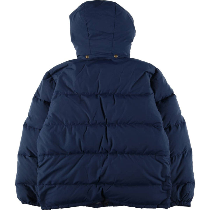 90'S LLBean Down Parka, Made in USA, Men's XL, Vintage Nylon navy blue type Vintage Second Hand