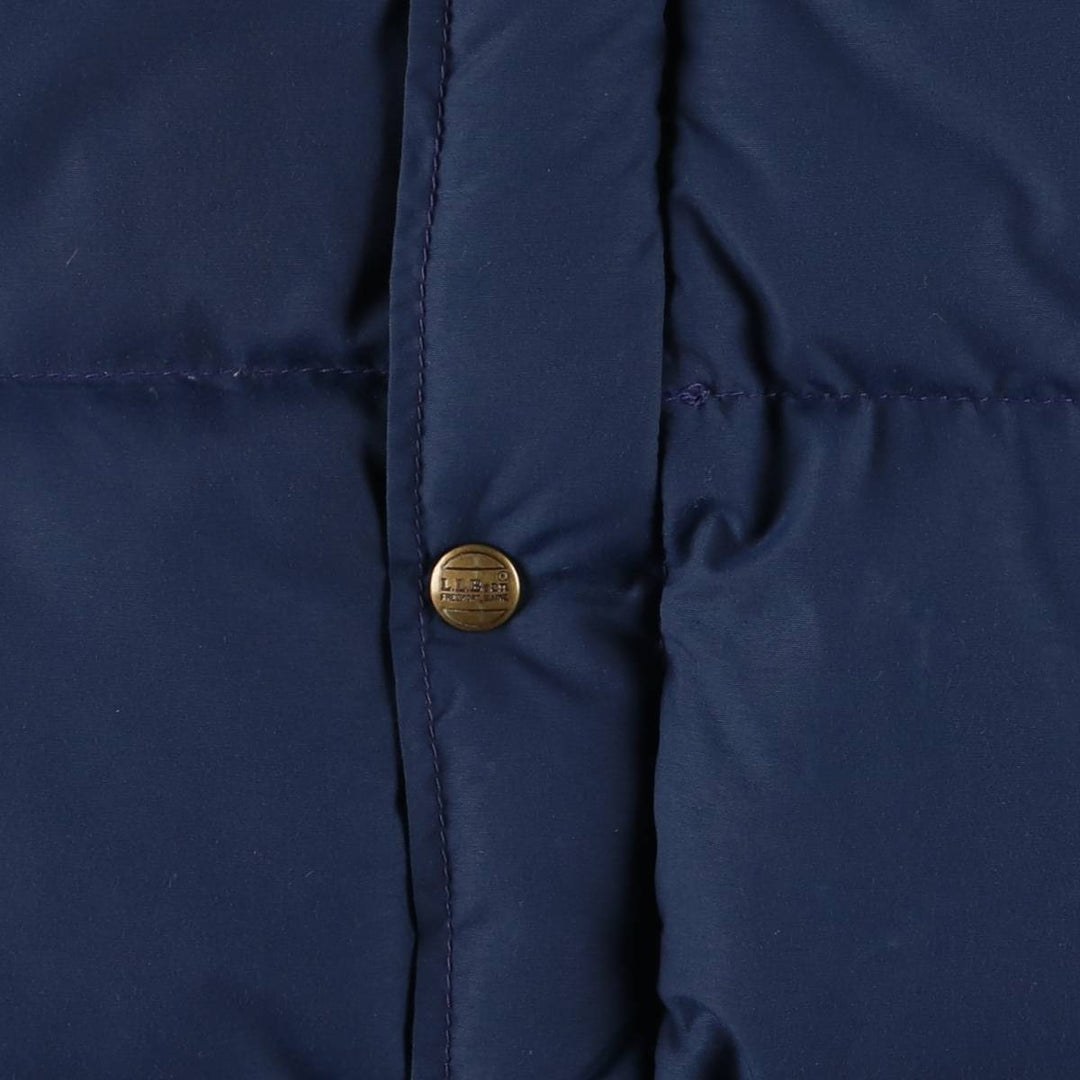 90'S LLBean Down Parka, Made in USA, Men's XL, Vintage Nylon navy blue type Vintage Second Hand