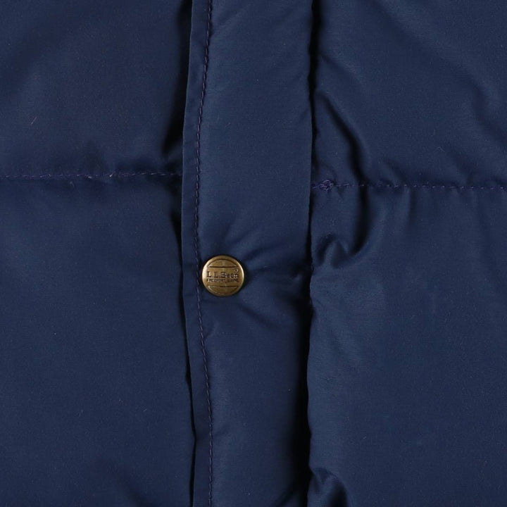 90'S LLBean Down Parka, Made in USA, Men's XL, Vintage Nylon navy blue type Vintage Second Hand