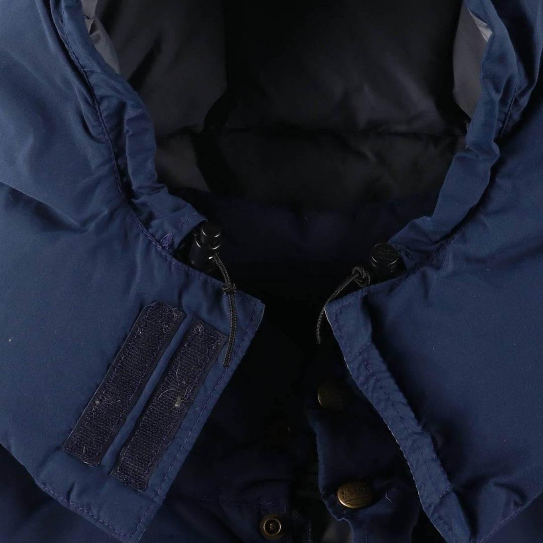 90'S LLBean Down Parka, Made in USA, Men's XL, Vintage Nylon navy blue type Vintage Second Hand