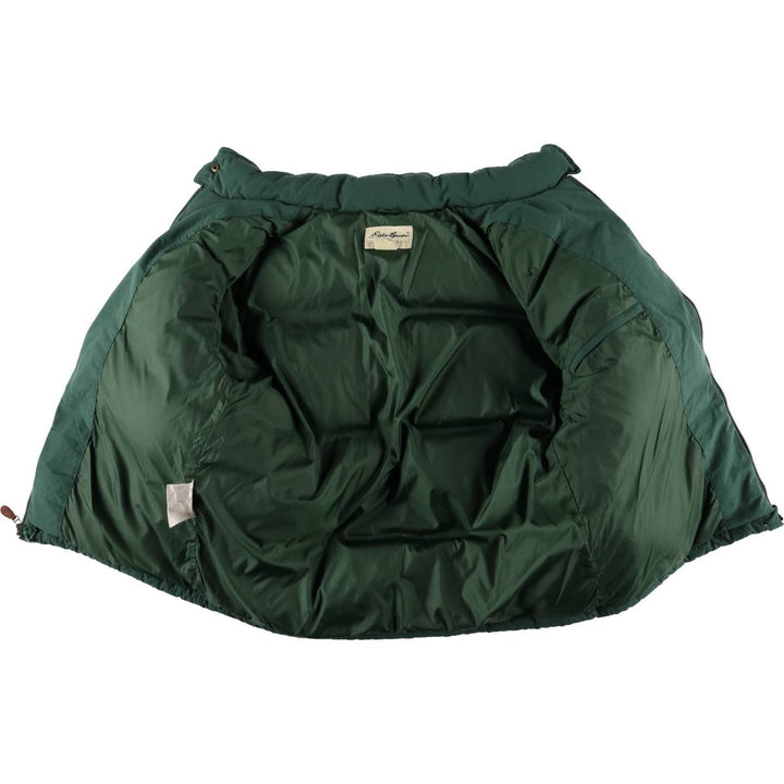 00'S Eddie Bauer goose down jacket, men's size L Nylon green type Vintage Second Hand