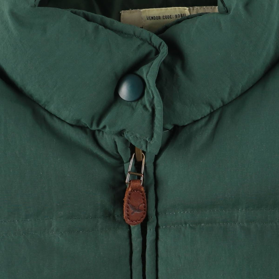 00'S Eddie Bauer goose down jacket, men's size L Nylon green type Vintage Second Hand