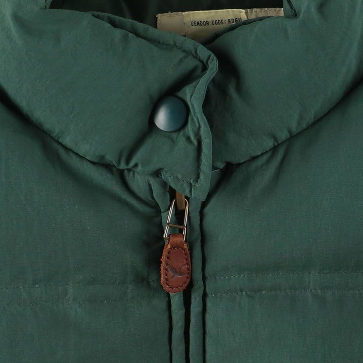 00'S Eddie Bauer goose down jacket, men's size L Nylon green type Vintage Second Hand
