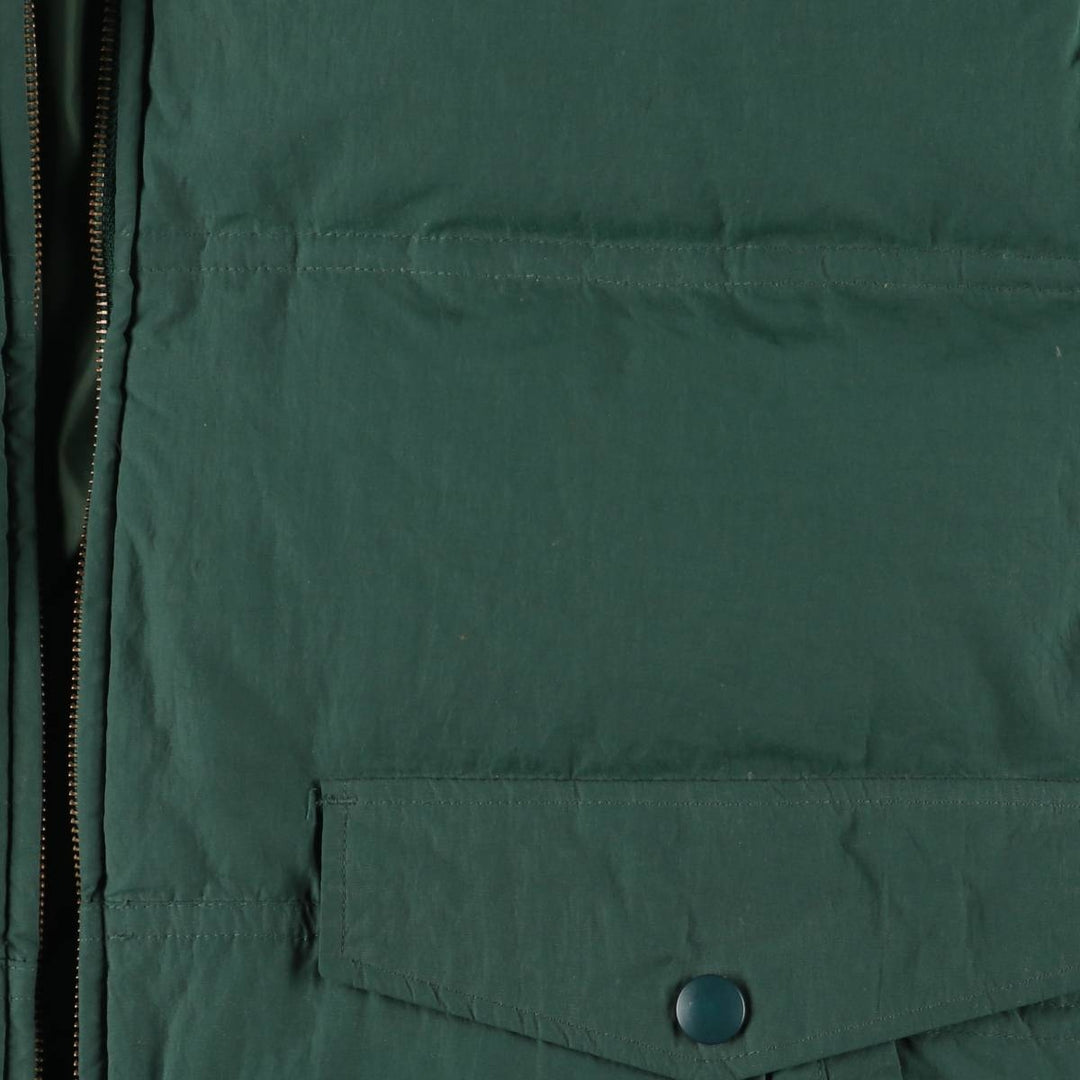 00'S Eddie Bauer goose down jacket, men's size L Nylon green type Vintage Second Hand