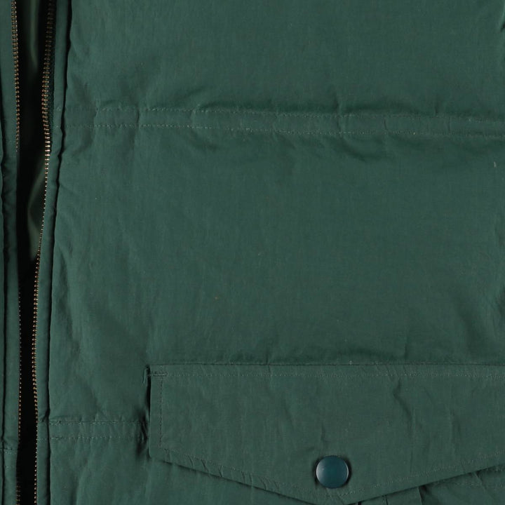 00'S Eddie Bauer goose down jacket, men's size L Nylon green type Vintage Second Hand