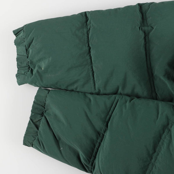 00'S Eddie Bauer goose down jacket, men's size L Nylon green type Vintage Second Hand