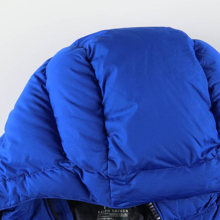 Ralph Lauren POLO RALPH LAUREN PERFORMANCE Down Parka, Men's Size L polyester blue type Vintage Second Hand