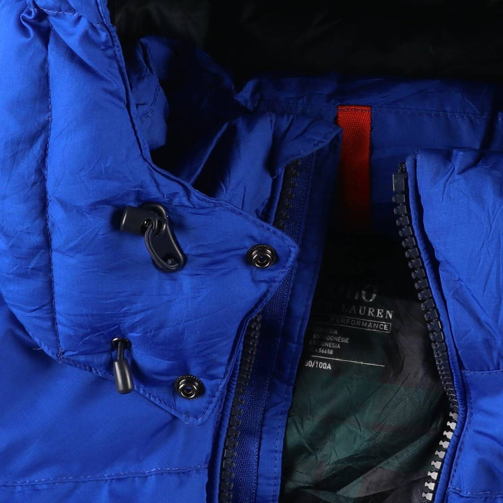 Ralph Lauren POLO RALPH LAUREN PERFORMANCE Down Parka, Men's Size L polyester blue type Vintage Second Hand