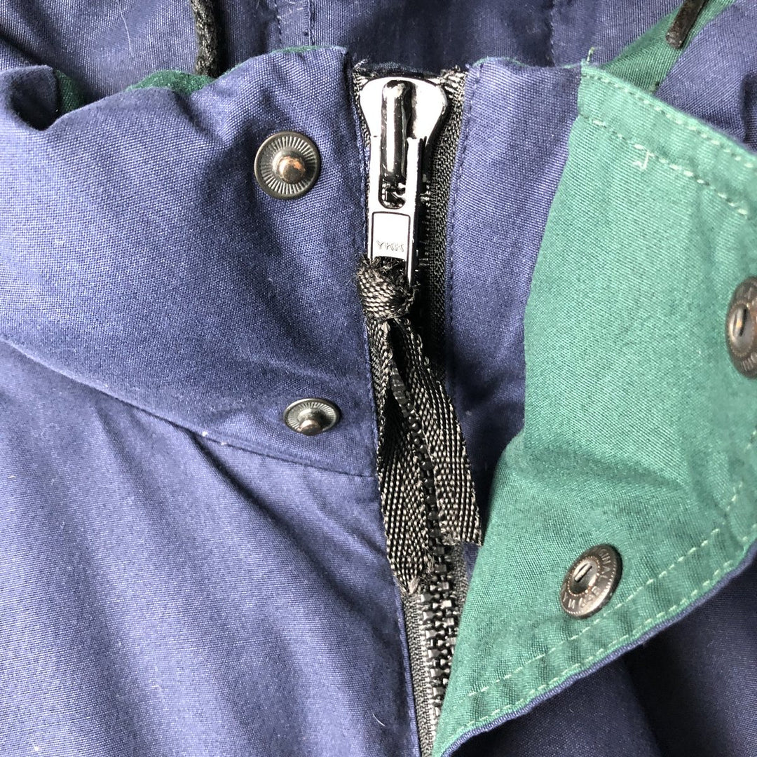 Eddie Bauer Ridge Line Hooded Goose Down Jacket, Men's Size L polyester navy blue type Vintage Second Hand