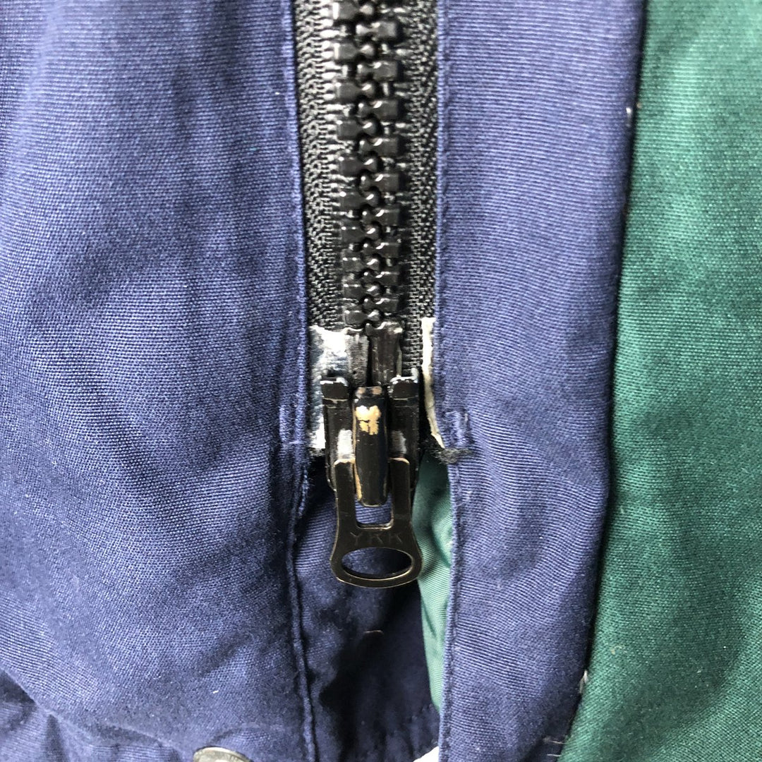 Eddie Bauer Ridge Line Hooded Goose Down Jacket, Men's Size L polyester navy blue type Vintage Second Hand