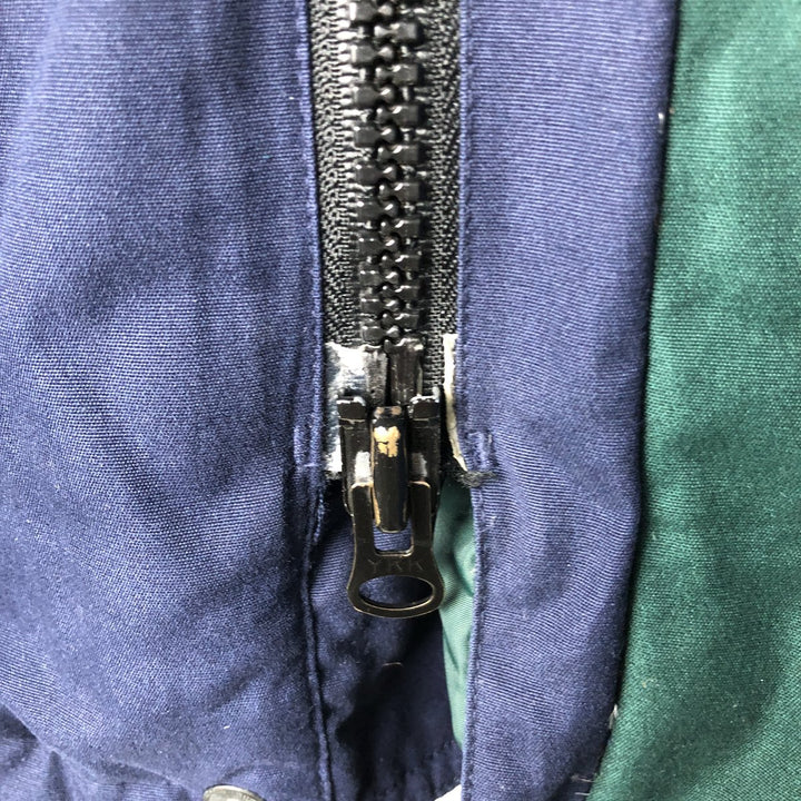 Eddie Bauer Ridge Line Hooded Goose Down Jacket, Men's Size L polyester navy blue type Vintage Second Hand