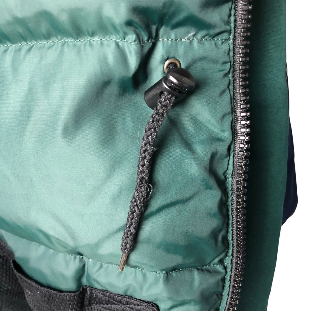 Eddie Bauer Ridge Line Hooded Goose Down Jacket, Men's Size L polyester navy blue type Vintage Second Hand