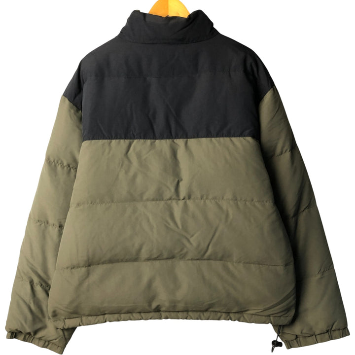 Eddie Bauer Goose Down Jacket, Men's XL Nylon Khaki type Vintage Second Hand