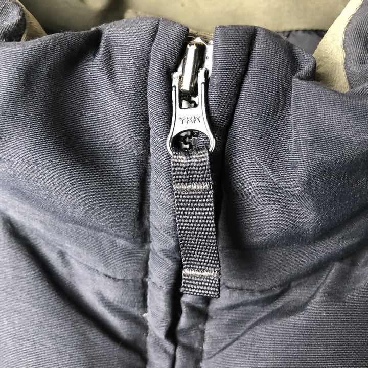 Eddie Bauer Goose Down Jacket, Men's XL Nylon Khaki type Vintage Second Hand