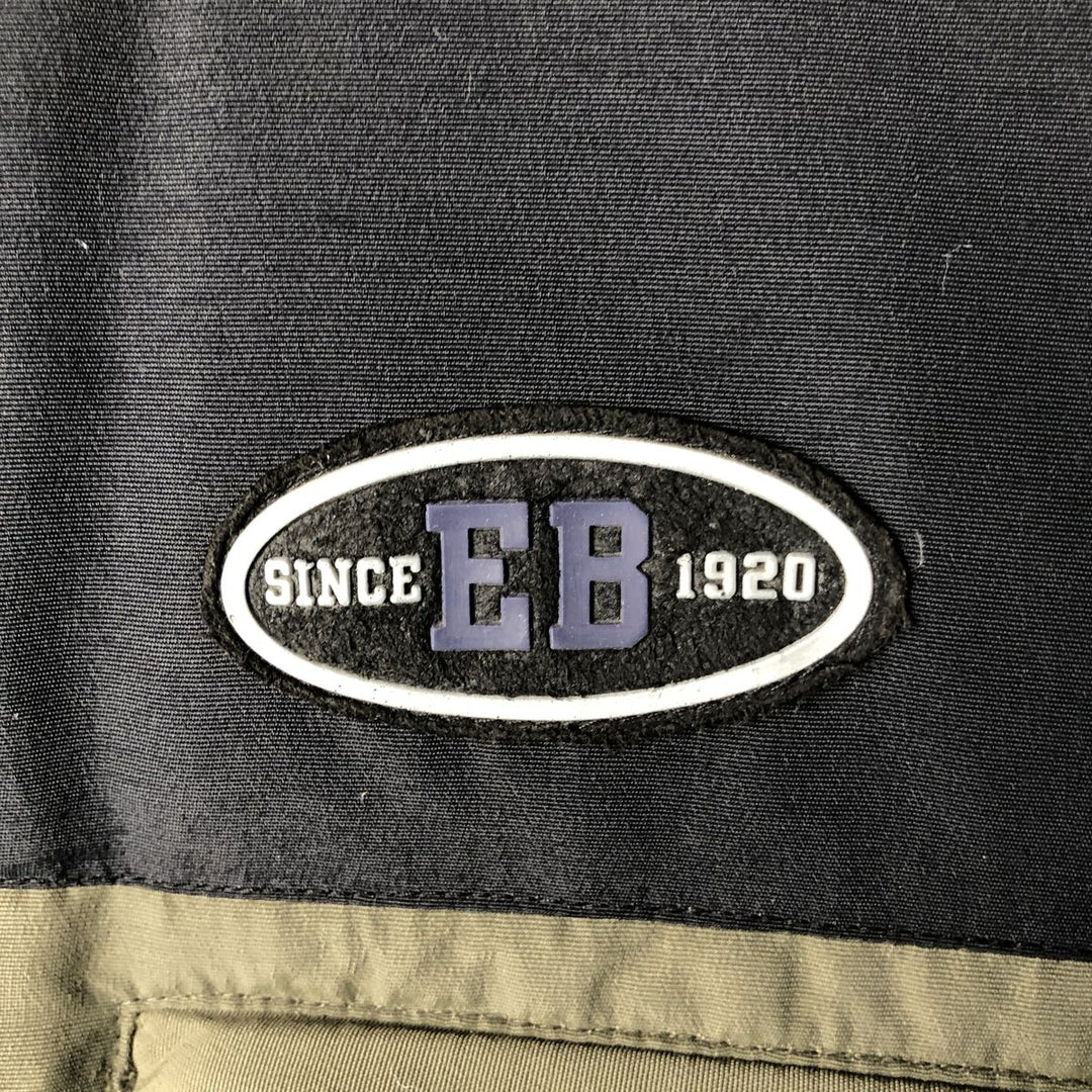 Eddie Bauer Goose Down Jacket, Men's XL Nylon Khaki type Vintage Second Hand