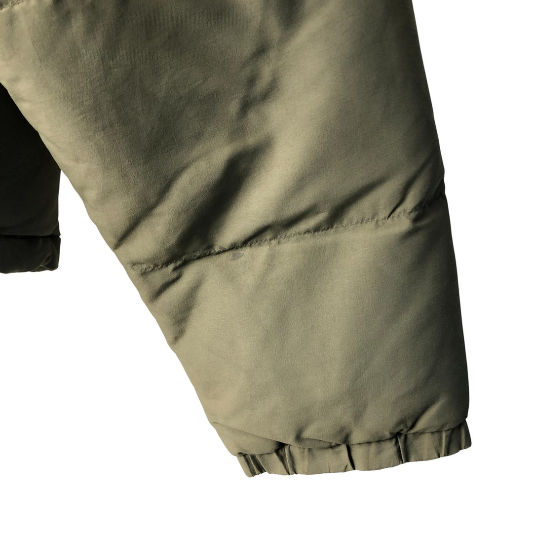 Eddie Bauer Goose Down Jacket, Men's XL Nylon Khaki type Vintage Second Hand