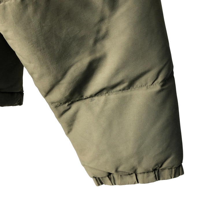 Eddie Bauer Goose Down Jacket, Men's XL Nylon Khaki type Vintage Second Hand