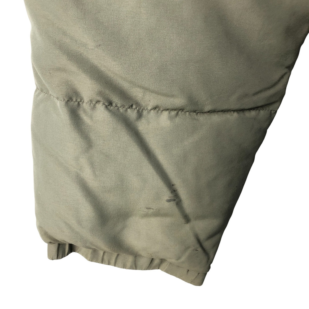 Eddie Bauer Goose Down Jacket, Men's XL Nylon Khaki type Vintage Second Hand