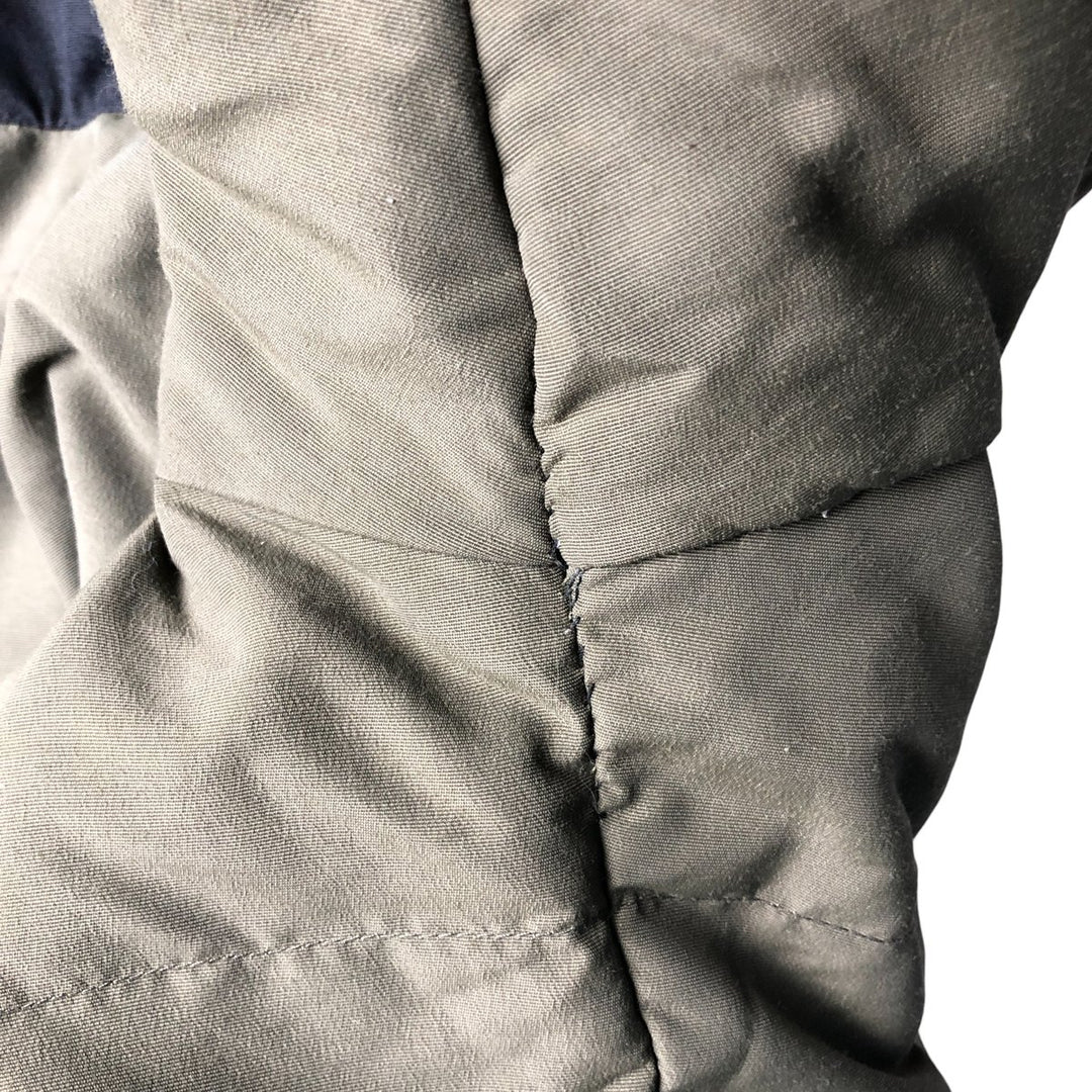 Eddie Bauer Goose Down Jacket, Men's XL Nylon Khaki type Vintage Second Hand