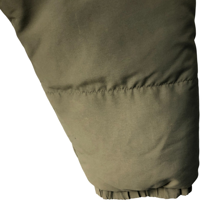 Eddie Bauer Goose Down Jacket, Men's XL Nylon Khaki type Vintage Second Hand