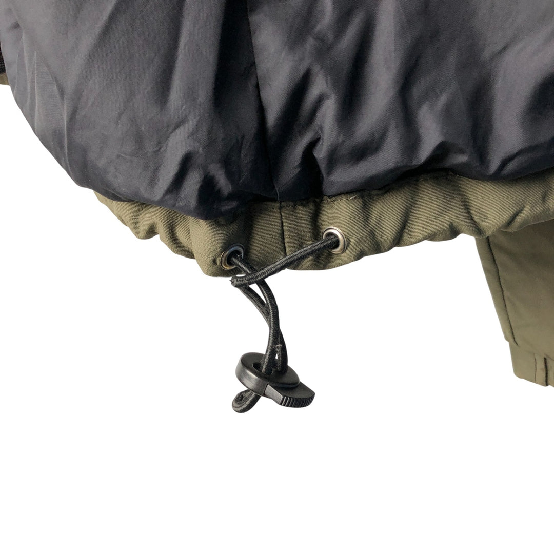 Eddie Bauer Goose Down Jacket, Men's XL Nylon Khaki type Vintage Second Hand