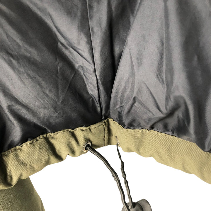 Eddie Bauer Goose Down Jacket, Men's XL Nylon Khaki type Vintage Second Hand