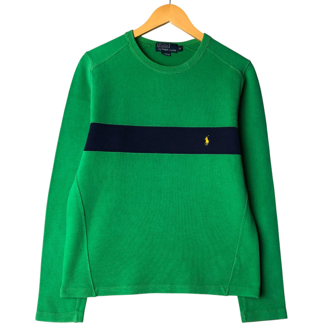 Ralph Lauren POLO by Ralph Lauren long-sleeved T-shirt, men's size M cotton green type Vintage Second Hand