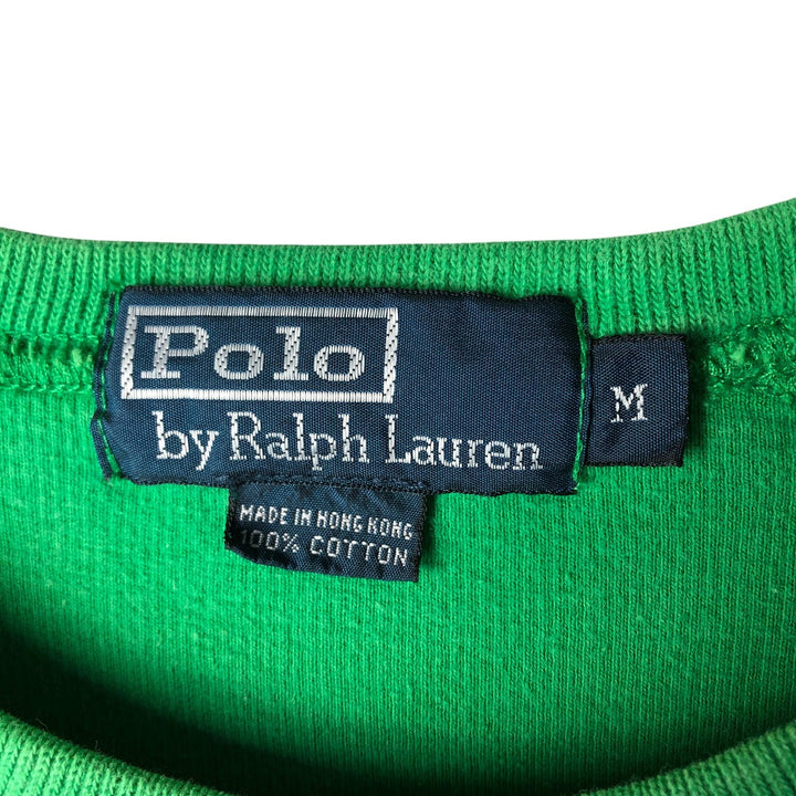Ralph Lauren POLO by Ralph Lauren long-sleeved T-shirt, men's size M cotton green type Vintage Second Hand
