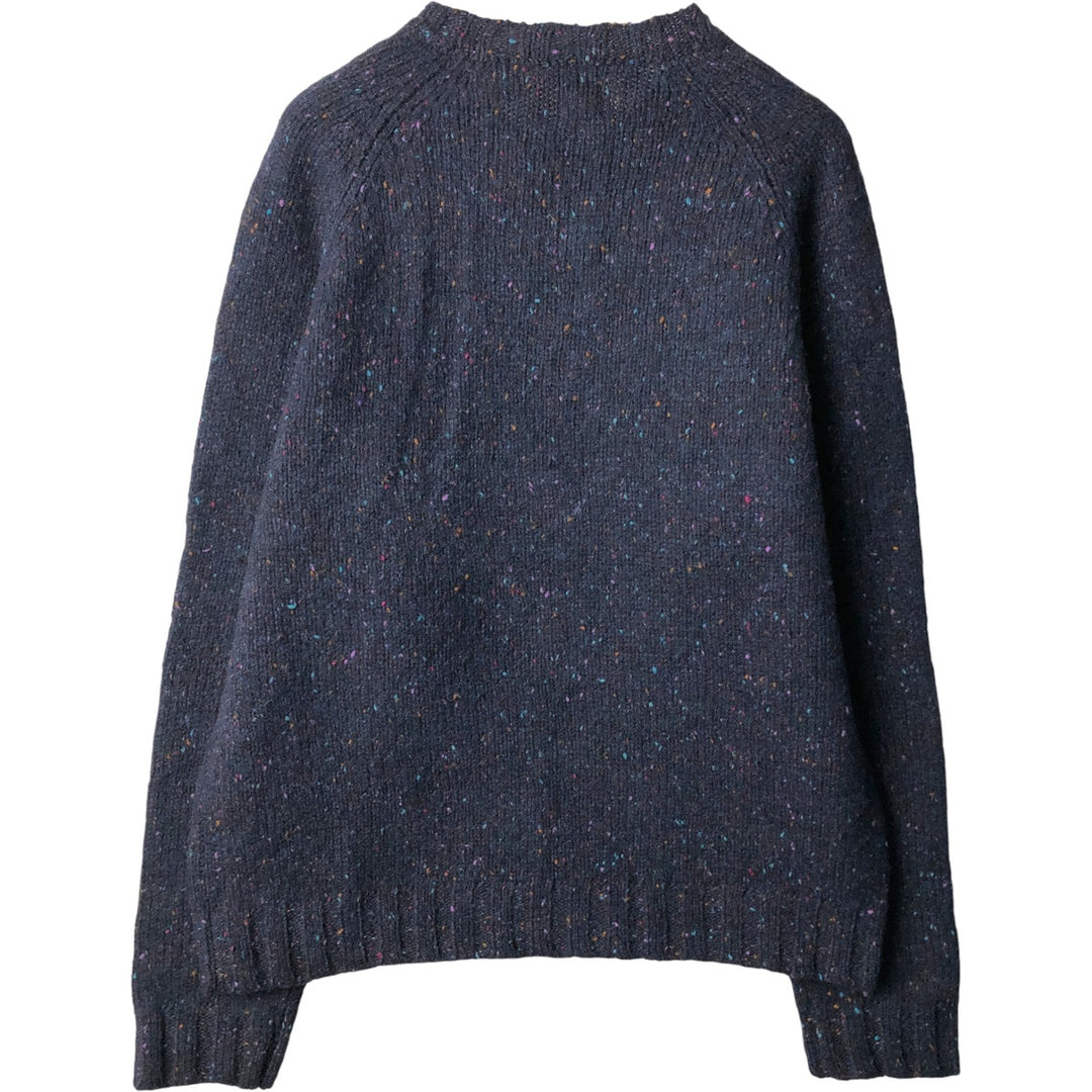 Vintage 90s-00'S GAP Color Nep Wool Knit Sweater, Men's Size L wool navy blue type Vintage Second Hand
