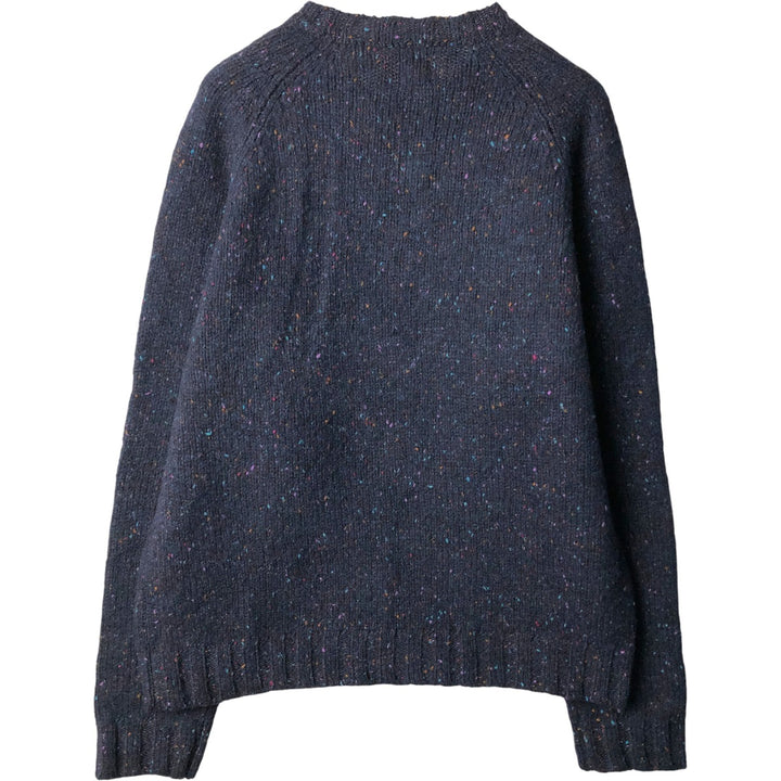 Vintage 90s-00'S GAP Color Nep Wool Knit Sweater, Men's Size L wool navy blue type Vintage Second Hand