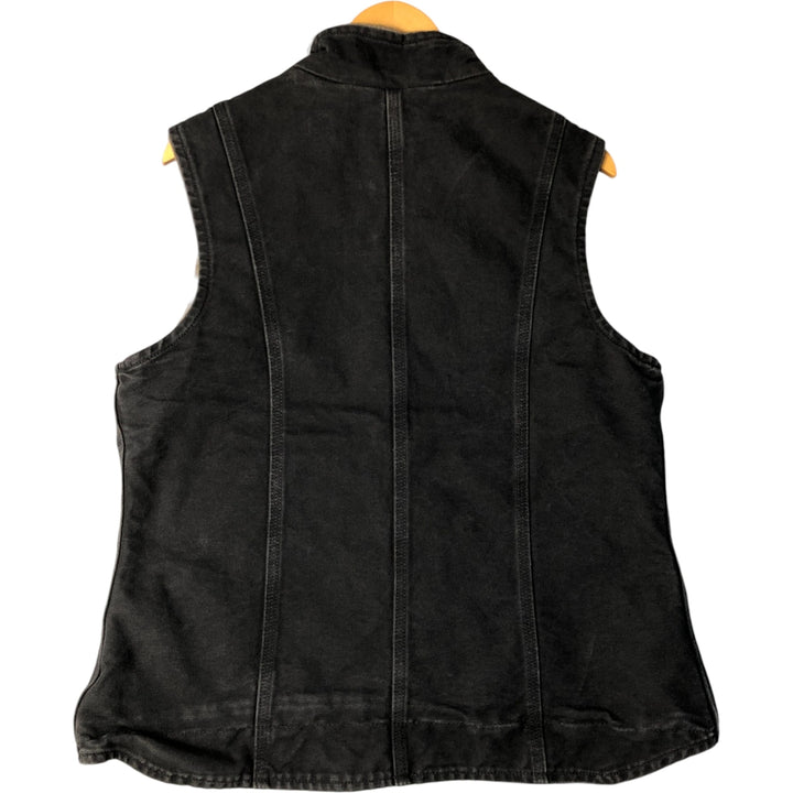 Carhartt FOR WOMEN Duck Vest, Women's Size L cotton black type Vintage Second Hand