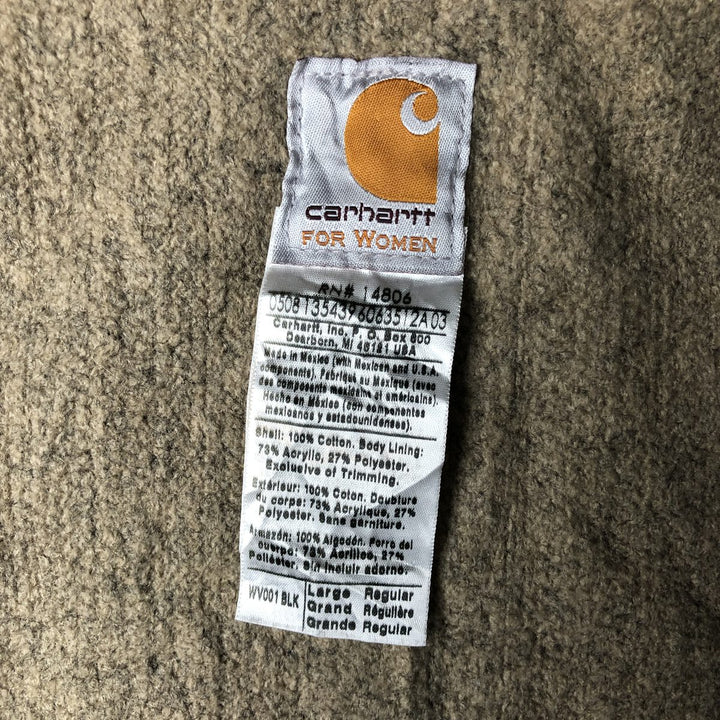 Carhartt FOR WOMEN Duck Vest, Women's Size L cotton black type Vintage Second Hand