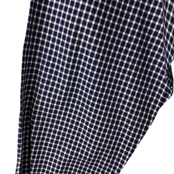 Ralph Lauren POLO by Ralph Lauren CURHAM SPORT long-sleeved cotton check shirt, men's size XL cotton navy blue type Vintage Second Hand
