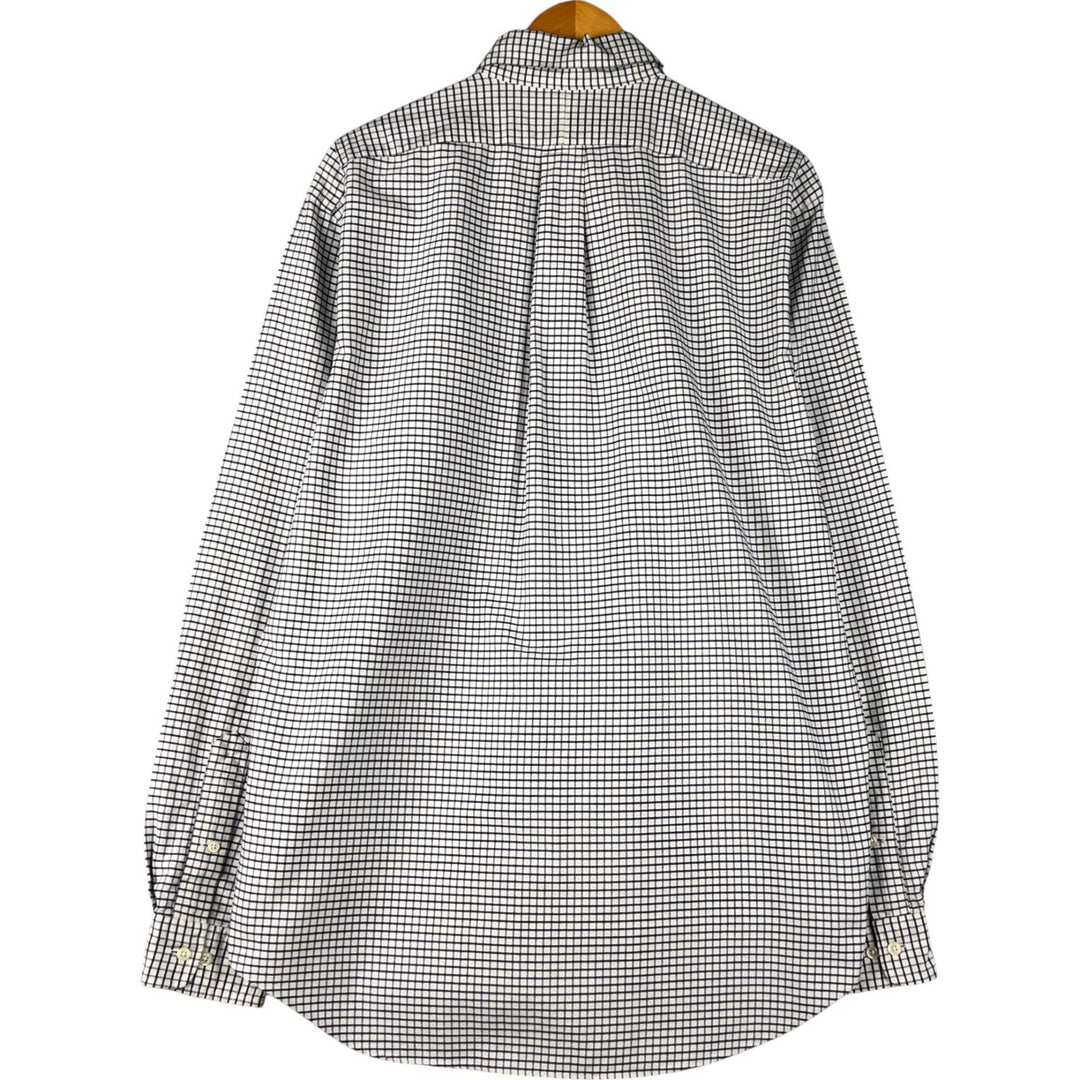 Ralph Lauren YARMOUTH Long Sleeve Button-Down Striped Shirt, Men's Size L cotton white type Vintage Second Hand