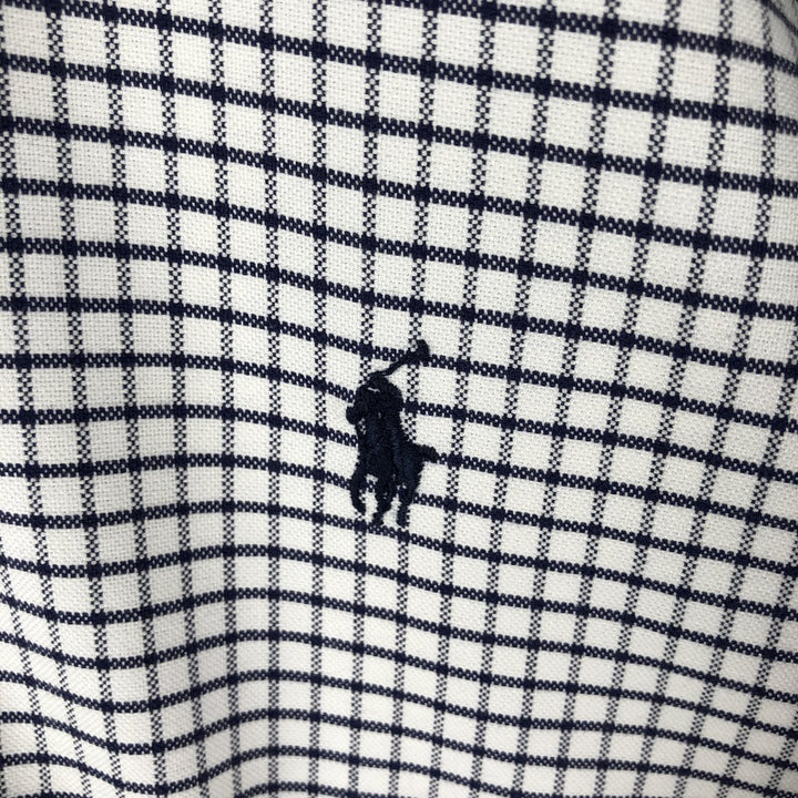 Ralph Lauren YARMOUTH Long Sleeve Button-Down Striped Shirt, Men's Size L cotton white type Vintage Second Hand